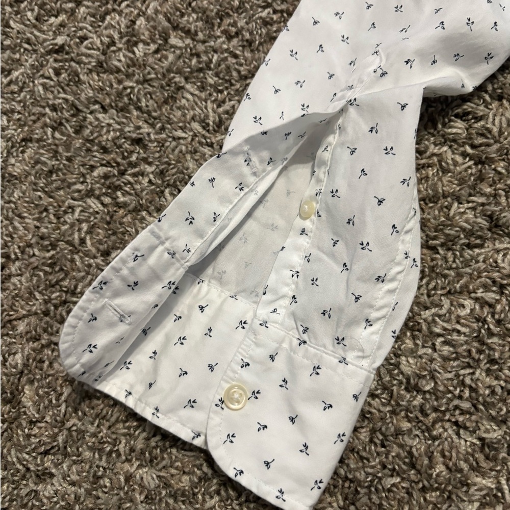 J. Crew Men's White and Black Patterned Shirt - Picture 11 of 11